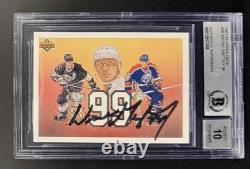 Wayne Gretzky Signed Autograph Beckett Slabbed Gretzky 99 Upper Deck GEM MINT 10