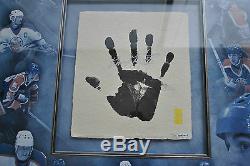 Wayne Gretzky Signed Autographed 36X36 Framed Print Tegata Hand Print Upper Deck