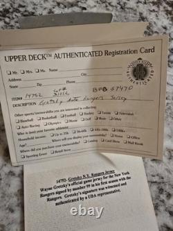 Wayne Gretzky Signed Autographed Authentic Starter Jersey Upper Deck COA Rangers