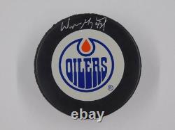 Wayne Gretzky Signed Autographed Hockey Puck Edmonton Oilers Upper Deck UDA COA Wayne Gretzky Signed Autographed Hockey Puck Edmonton Oilers Upper Deck UDA COA