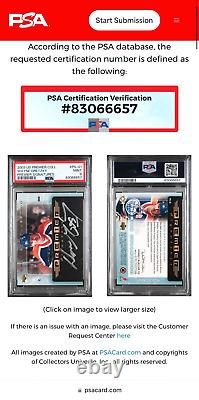 Wayne Gretzky Signed Card 2003 Upper Deck Premier Signatures Collection Ud Psa 9
