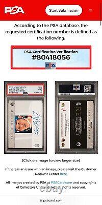 Wayne Gretzky Signed Card 2003 Upper Deck Sp Authentic Sign Of The Times Psa 9