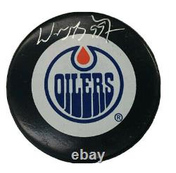 Wayne Gretzky Signed Edmonton Oilers UDA Upper Deck Game Puck Blues Kings L@@K