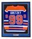 Wayne Gretzky Signed Framed Edmonton Oilers Blue 1986-87 M&n Hockey Jersey Uda