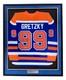 Wayne Gretzky Signed Framed Edmonton Oilers Blue 1986-87 M&n Hockey Jersey Uda