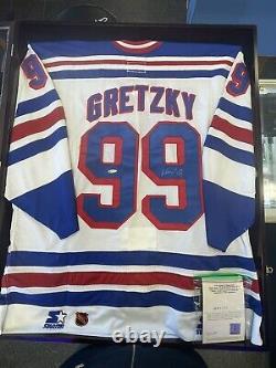 Wayne Gretzky Signed & Framed New York Rangers Starter Jersey UPPER DECK NHL WOW