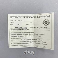 Wayne Gretzky Signed Hespeler Game Model Hockey Stick UDA Upper Deck COA