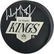 Wayne Gretzky Signed Los Angeles Kings Logo Game Puck Uda Holo #aub35221
