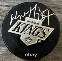 Wayne Gretzky Signed Los Angeles Kings UDA Upper Deck Puck Blues Oilers L@@K