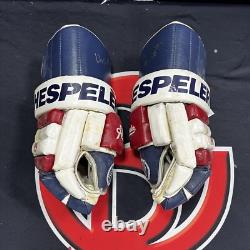 Wayne Gretzky Signed New York Rangers NHL Gloves Autographed Upper Deck UDA COA