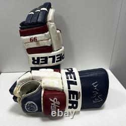 Wayne Gretzky Signed New York Rangers NHL Gloves Autographed Upper Deck UDA COA