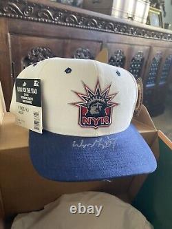 Wayne Gretzky Signed New York Rangers Starter Hat With Upper Deck COA #9/199