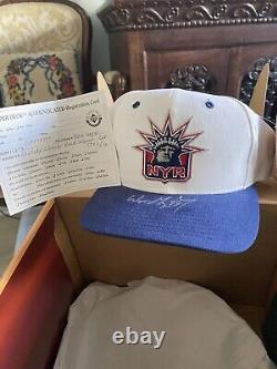 Wayne Gretzky Signed New York Rangers Starter Hat With Upper Deck COA #9/199
