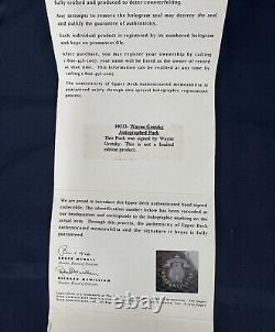 Wayne Gretzky Signed Official NHL Los Angeles Kings Hockey Puck. Upper Deck UDA