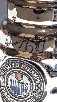 Wayne Gretzky Signed Oiler's Mini Stanley Cup Trophy Upper Deck COA 135/250 RARE