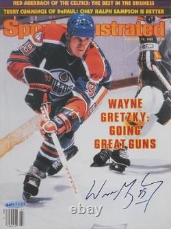 Wayne Gretzky Signed Sports Illustrated Cover, 2/15/1982. Upper Deck
