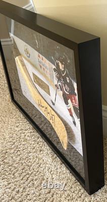 Wayne Gretzky Signed Stick Blade Shadowbox Display & Photo Upper Deck Coa /199