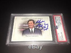 Wayne Gretzky Signed Upper Deck Goodwin Champions Hockey Card PSA/DNA Slab