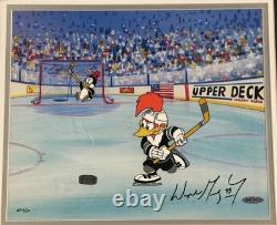 Wayne Gretzky Signed Woody Woodpecker Cel LE 02/50 Auto UDA COA Oilers HOF