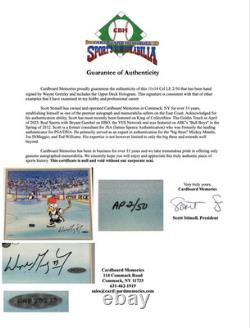 Wayne Gretzky Signed Woody Woodpecker Cel LE 02/50 Auto UDA COA Oilers HOF