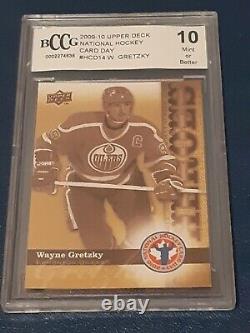 Wayne Gretzky Upper Deck 2009-10 National Hockey Card Day Oilers Graded BCCG 10