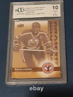 Wayne Gretzky Upper Deck 2009-10 National Hockey Card Day Oilers Graded BCCG 10