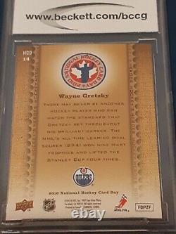 Wayne Gretzky Upper Deck 2009-10 National Hockey Card Day Oilers Graded BCCG 10