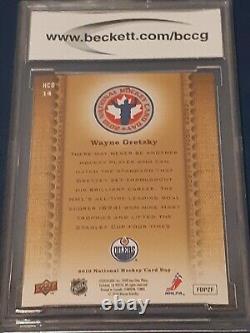 Wayne Gretzky Upper Deck 2009-10 National Hockey Card Day Oilers Graded BCCG 10