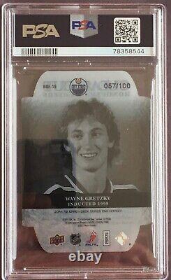 Wayne Gretzky Upper Deck 2011-12 Clear-Cut Honoured Members 057/100 psa8 POP2 SP