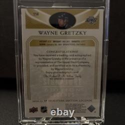 Wayne Gretzky Upper Deck 2020-21 SP Signature Edition Legends Gold Auto #114