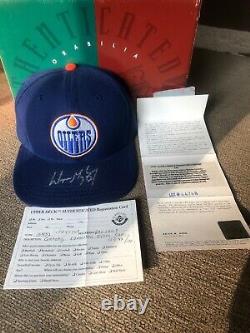 Wayne Gretzky Upper Deck Authenticated Signed Edmonton Oilers Cap #47/199
