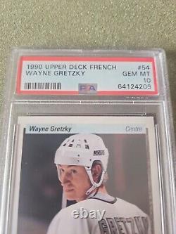 Wayne Gretzky Upper Deck French 1990 Gem Mint PSA 10