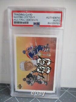 Wayne Gretzky autographed 1991-92 Upper Deck #38 Gretzky PSA SLABBED #84329781