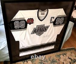 Wayne Gretzky autographed signed Los Angeles Kings 802 jersey custom framed UDA