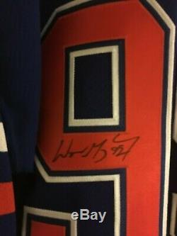 Wayne Gretzky signed auto Edmonton Oilers Jersey UDA Upper Deck Autheniticated