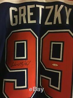 Wayne Gretzky signed auto Edmonton Oilers Jersey UDA Upper Deck Autheniticated