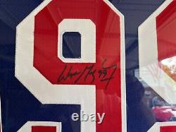 Wayne gretzky autographed framed jersey signed